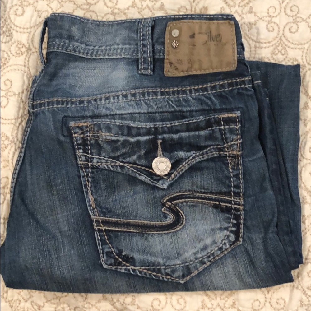 Men’s silver jeans 36x32